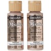 DecoArt - Paquete de 2 colores acrílicos metálicos deslumbrantes, perlas