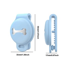 Dog Collar Case for AirTag, Anti-Scratch Holder for AirTags Pet Collar, Protective Case for Dog Cat Pet Collar Protector Tracker Cover AirTag Case 4PCS Pink