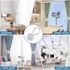 BOCHION Curtain Tie Backs, 4 Pack Sparkling Magnetic Curtain Tiebacks,