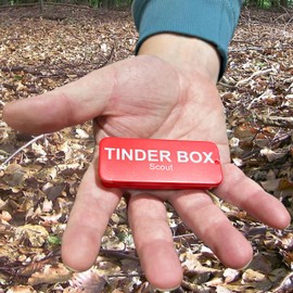 RED DAMORE - Tinderbox Scout - Fire Starter Kit, Ferro Rod, Fire Steel, Fire Striker, Camping, EDC, Bushcraft