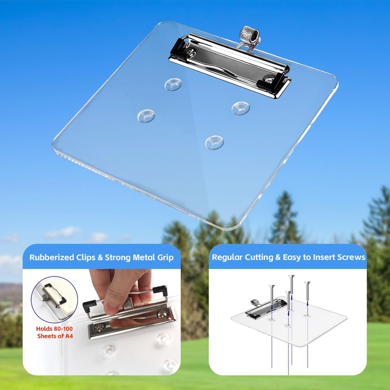 ARCHEREST Golf Cart Scorecard Holder with Pencil Holder – Fits