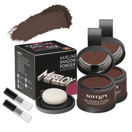 MIFELOY 2 Set Root Cover Up Powder, Red Brown, Touch Up Hair Color for Grey, Instantly Coverage Dye for Thinning Grays Hairline, Roots Concealer for Beard Line Eyebrow, Shadow Conceals Hair Loss