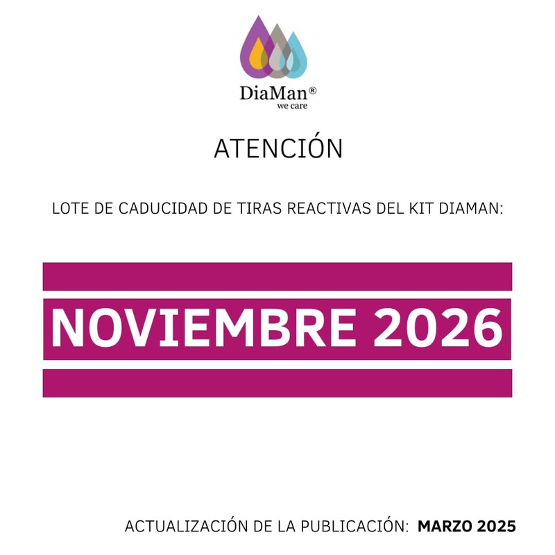 Tiras Reactivas Para Glucosa Diaman Pack 100 Pzas