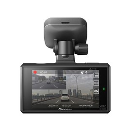 Pioneer VREC-DH300D 2-Channel Dual Recording 1440p WQHD (Wide Quad HD) Dash Camera System with 3” LCD Screen