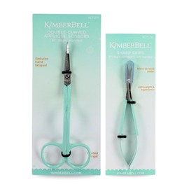 Kimberbell Scissors Bundle – 5" Sharp Snips and 6" Double-Curved Appliqué Scissors | High-Quality German Steel | Precision Trimming for Quilting, Sewing, and Machine Embroidery