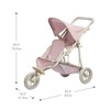 Olivia's Little World Twin Doll Stroller Polka Dots Princess Collection,