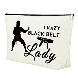 Taekwondo Gifts for Girls Makeup Bag Martial Arts Gifts for Women Karate Girl Gift Cosmetic Bag Karate Lovers Gift Judo Jitsu Gifts Inspirational Gift for Best Friend Daughter Birthday Christmas Gift