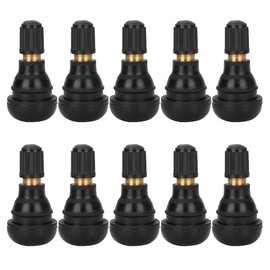 Tubeless Tire Rubber Valve TR-412 Tubeless Valve Tire Replacement Tool Tire Valve Hard Waterproof Durable Replaceable Universal for Standard Vehicle Tires (Pack of 10)