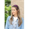 Motique Accessories 1 Inch Satin Hard Headband (Violet)