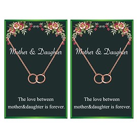 Gifts for Mom Mother Daughter Necklace Mother's Day Gift for Mother Daughter Gifts Birthday Gifts for Daughter from Mom