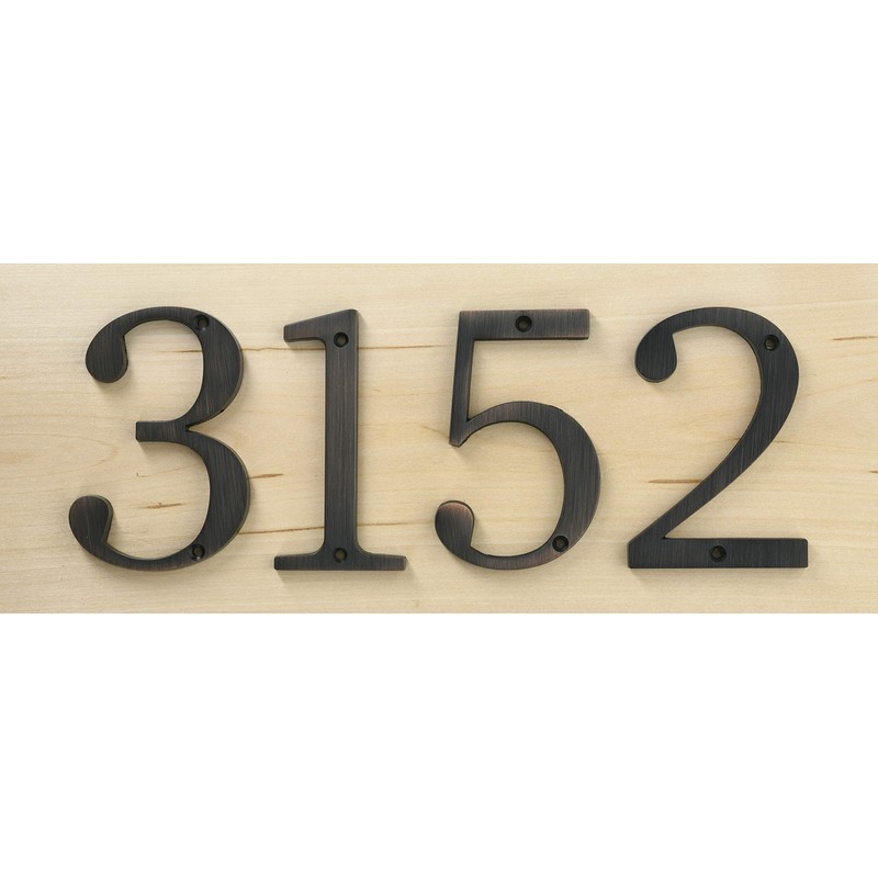 Distinctions 843247 4" Flush Mount House Number 7, Bronze
