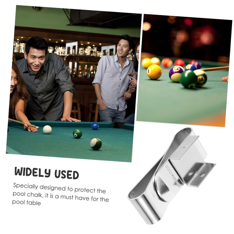 Mipcase Magnetic Cue Chalk Holder Durable Chalk Clamp for Snooker