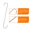 HARFINGTON 3pcs Long S Hooks 12 Inch Extra Long Metal