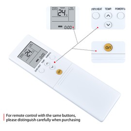 CLVIZCXOM AR-REB1E Remote Control Replacement for Fujitsu Air Conditioner AR-REY1U AR-REB2E REF1E AR-REF1E ASYG09LMCA ASYG12LMCA ASYG12LMCB ASYG12LMCE