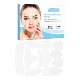 Parche Facial 160pzs Antiarrugas Elimina Cicatrices Natural Todo Tipo De Piel Día/noche