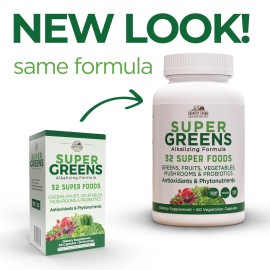 Super Greens Vegicaps, 32 Super Foods, Whole Food Supplement, Greens, Fruit, ...