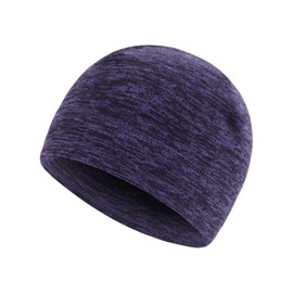CHOWMI Winter Warm Watch Cap Soft Polar Fleece Beanie Hat Thick Windproof Outdoor Skull Cap for Men Women…, Purple, One Size