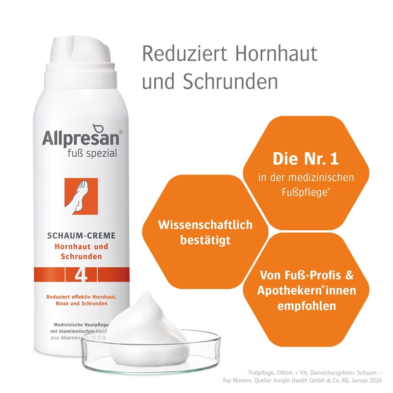Allpresan Foot Special No. 4 Foam Cream Callus and Cracks