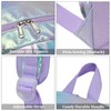 JIANYA Backpack for Girls Iridescent School Backpack Set