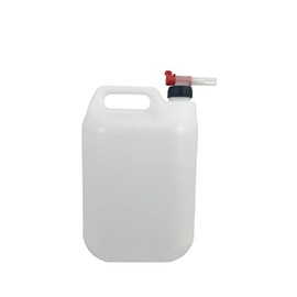 Lubrisolve 5 Litres HDPE Jerrycan and dispensing lever tap (38mm) – Natural Large Water Bottle Storage Container