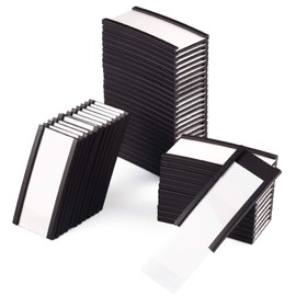 LLPT Magnetic Label Holder, Writeable, Dirt-Free, Removable, for School, Office, Whiteboards, Refrigerators, Magnetic Boards (MH2150), Pack of 50, 25 mm x 50 mm