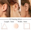 Cangall Rose Gold Silver Earrings for Women, 3 Pairs 925