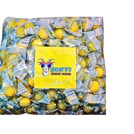 Lemon Sour Hard Candy Balls - 5lb Bulk Bag - Individually Wrapped Lemon Yellow Candies perfect for On-the-Go Snacking