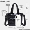Quilted Metallic Lightweight Phone Crossbody Purse, Puffer Small Tote Bag
