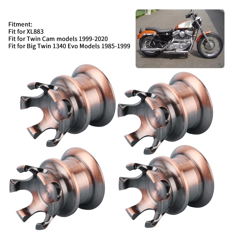 4pcs Engine Screw Cap Covers Crown Styling Fit for XL883/Big