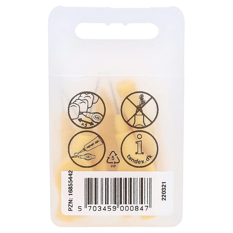 TANDEX FLEXI Interdental Alb.PHD 1.1/ISO 3 Lemon Pack of 6