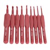 9Pcs Crochet Hook Set Aluminum Body Silicone Wrapped Handle 2