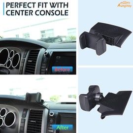 Car Phone Mount Fit Toyot@a Tundra/Sequoia 2007-2013 Car Center Console Phone Holder Mount Dash Clip Mobile Cell Phone Bracket Universal Cell Phone Navigation Bracket for All Smart Phones Accessories
