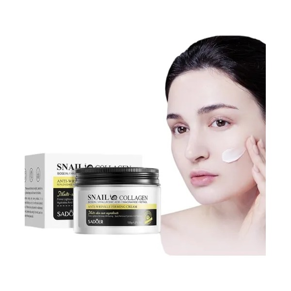 Crema Sadoer Snail Collagen Antiarrugas Reafirmante 120g Momento De Aplicacin