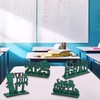 4 Pcs Green Graduation Desktop Decorations, Class of 2025 Graduate