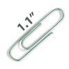 Officemate OIC Standard #2 Vinyl Coated Paper Clips, Translucent Silver,