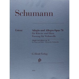 Adagio and Allegro for Piano and Horn op.70 - Version for Violoncello - piano and cello - piano reduction with solo part - (HN 1024)
