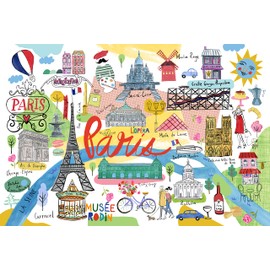 Pierre Belvédère • 1000-Piece Puzzle • Farida: Paris • 68 x 48 cm • World-Class Artists Collection • Jigsaw Family Puzzle Table Game • 650260