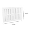 9" x 6" White Plastic Adjustable Air Vent Grille with