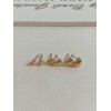 10k mini chubby heart earrings 3 sizes simple gold L