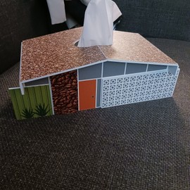 Destination PSP Palm Springs Mid-Century Alexander Home TISSUE HOLDER NEW IN BOX