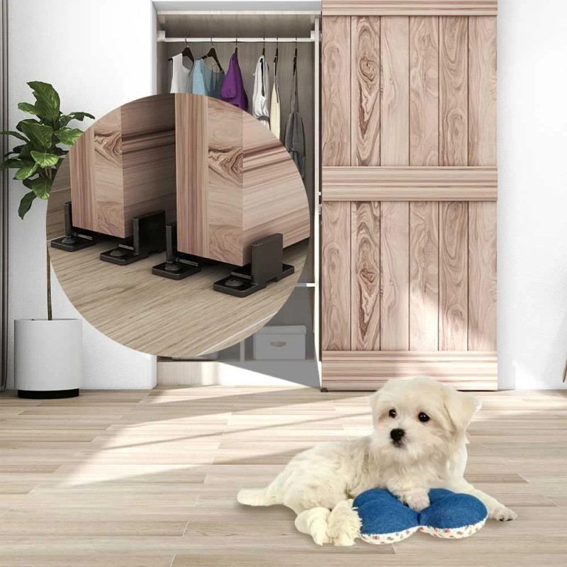 Ccjh Sliding Barn Door Hardware Floor Guide for Barn Door,Bypass