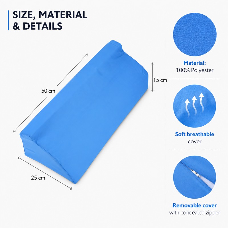 Breathable Triangular Nursing Support Cushion for Bed Rest – Skin-Friendly