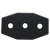 Westbrass Three-Hole Remodel Plate, Matte Black, D505-62