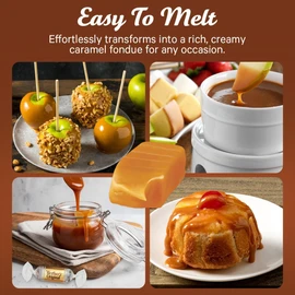 Werthr's Original Chewy Caramel Candy 1 Pound Individually Wrapped Healthy Sweet Caramel Bites, Melts in Your Mouth in a Satisfying Creamy Way