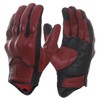Harssidanzar Mens Motorcycle Gloves Fleece Lined Winter Warm Goatskin Leather