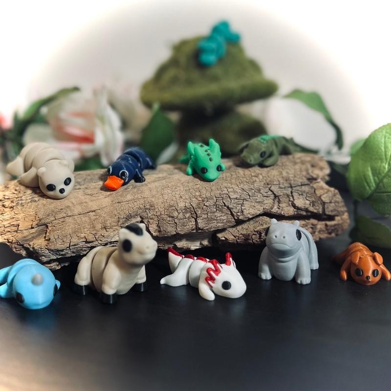 20 Pack of Pocket Pals - Mini 3d Printed Articulated