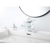 Bathroom Sink Faucet Waterfall Glass Spout LED Light 3 Colors