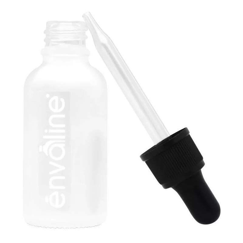 Envaline Frasco Gotero 30 Ml Frost Pipeta Cristal Estándar 20pz