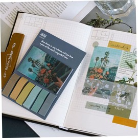 TEHAUX 3sets Retro Floral Memo Pad Convenient Tearable Sticker Notepads for Daily Notes Scrapbooking Reminders Practical Self-Stick Paper for Home Office School Random Designs