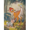 3D 3 D lenticular postcard Bambi and Thumper 1960s unused